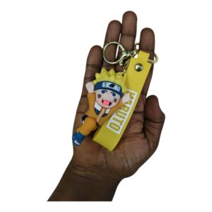 Naruto Anime Rubber Keychain-Yellow