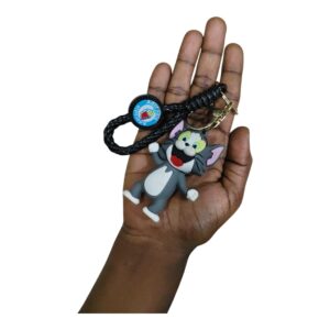 Tom Cartoon Rubber Keychain